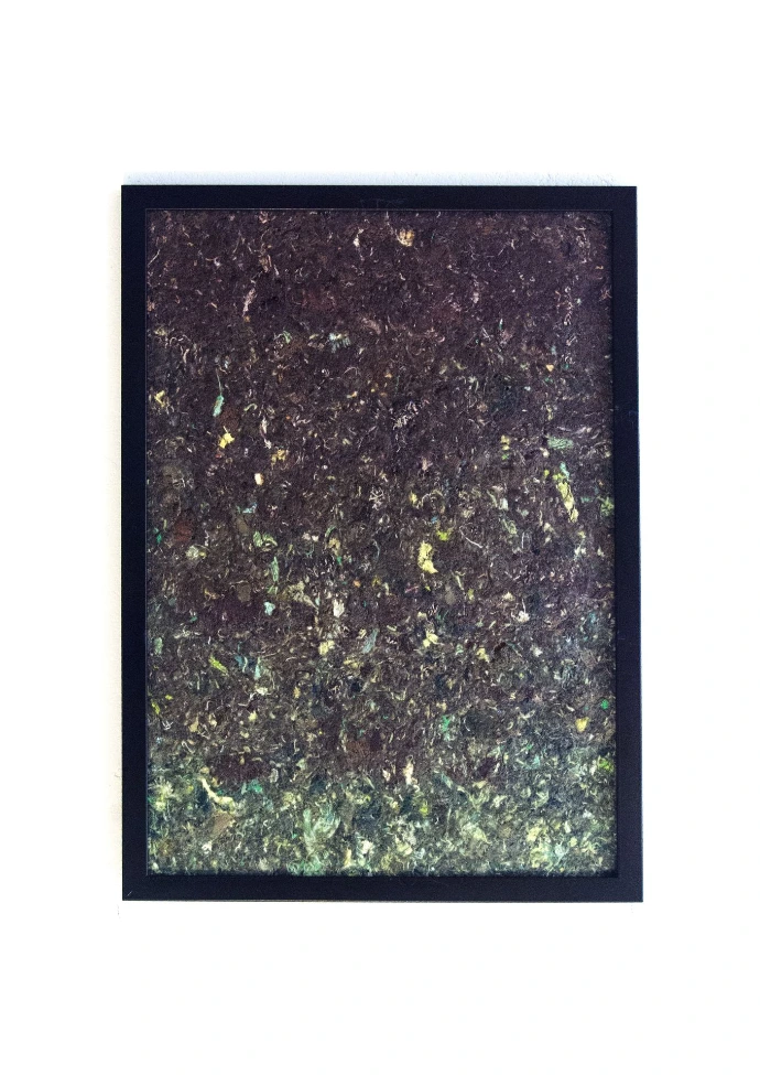 Affiche murale décorative textile upcycling artisan