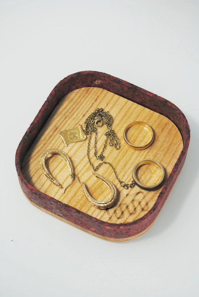 coupelle organisateur bureau bijoux rangement réemploi art