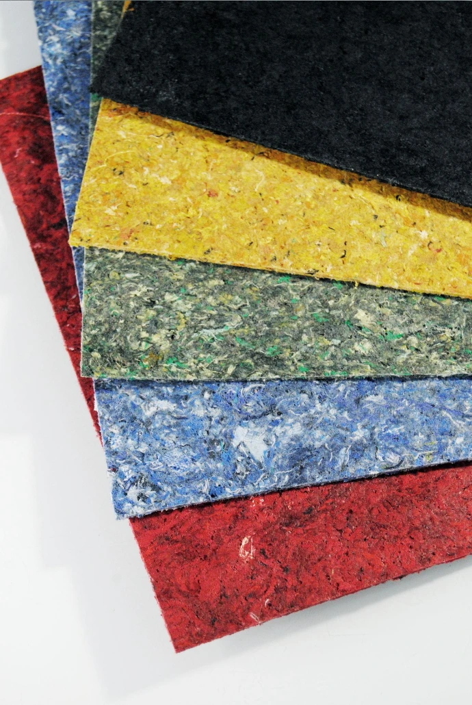 Feuille néofibre tissu recyclé coloré