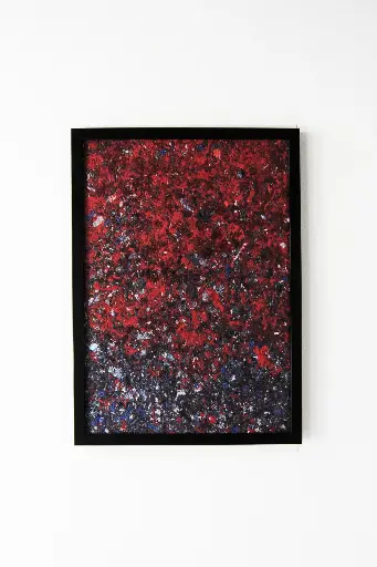 Affiche murale - dégradé rouge et bleu