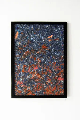 Affiche murale - dégradé orange et bleu